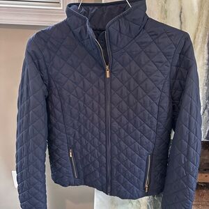 Navy Quilted Women's Jacket